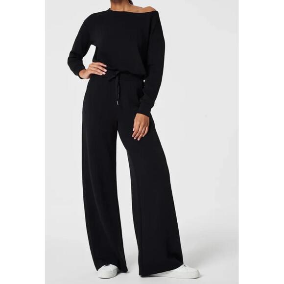 SPANX Pants - Spanx AirEssentials Jumpsuit XL Petite Black Travel Loungewear Athleisure